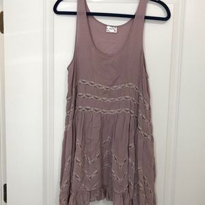 FREE PEOPLE trapeze slip - mauve size medium
